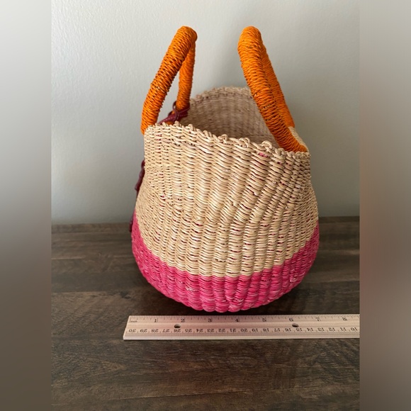 Ralph Lauren hand woven wicker bag - Picture 10 of 10